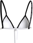 Calvin Klein Triangle Bikini Top  RP  KW0KW01977-YCD, Γυναικείο Μαγιό Τοπ με λογότυπο,  ΑΣΠΡΟ